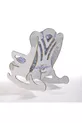 Chaise balançoire pour enfant Coussin bleu étoilé