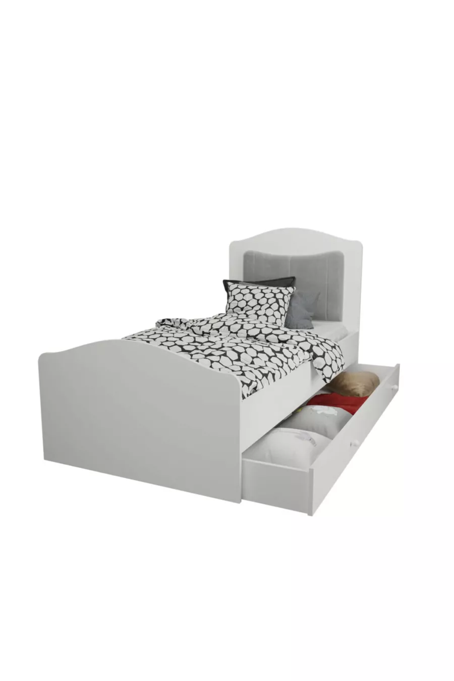Lit bébé romantique () (T: TÊTE DE LIT ROSE)%mdf