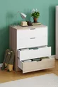 Commode Lento à 4 tiroirs pour chambre à coucher et chambre de bébé en chêne blanc