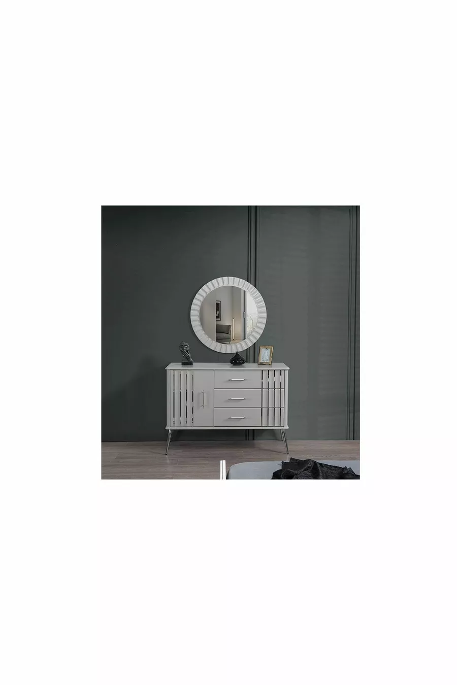 Ensemble de chambre à coucher Erva à base de MDF