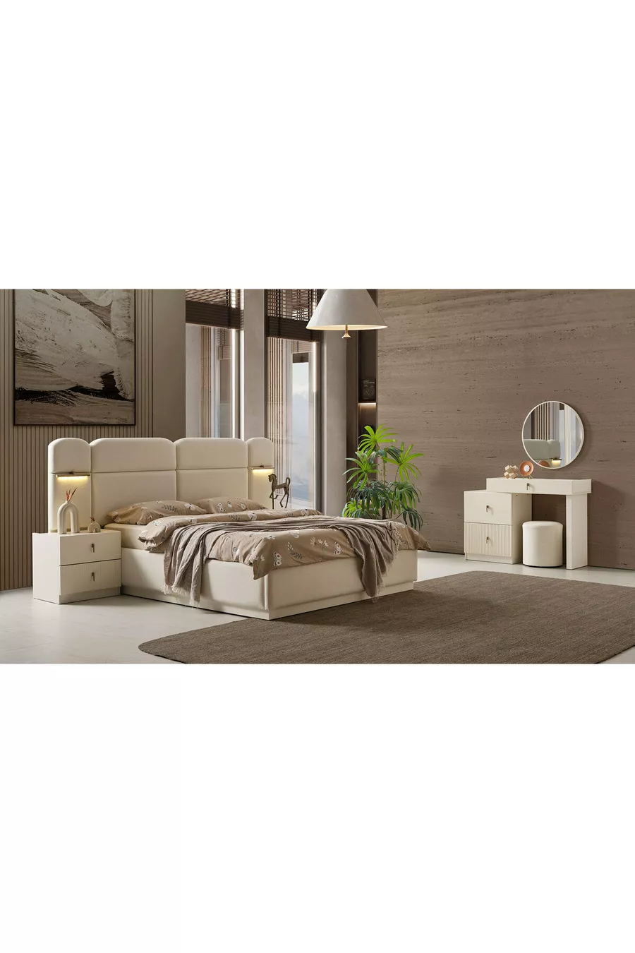 Chambre à coucher Sofia avec armoire d'angle