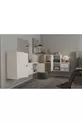 Set camera da letto modulare con armadio a cassetti con ante e set di scaffali
