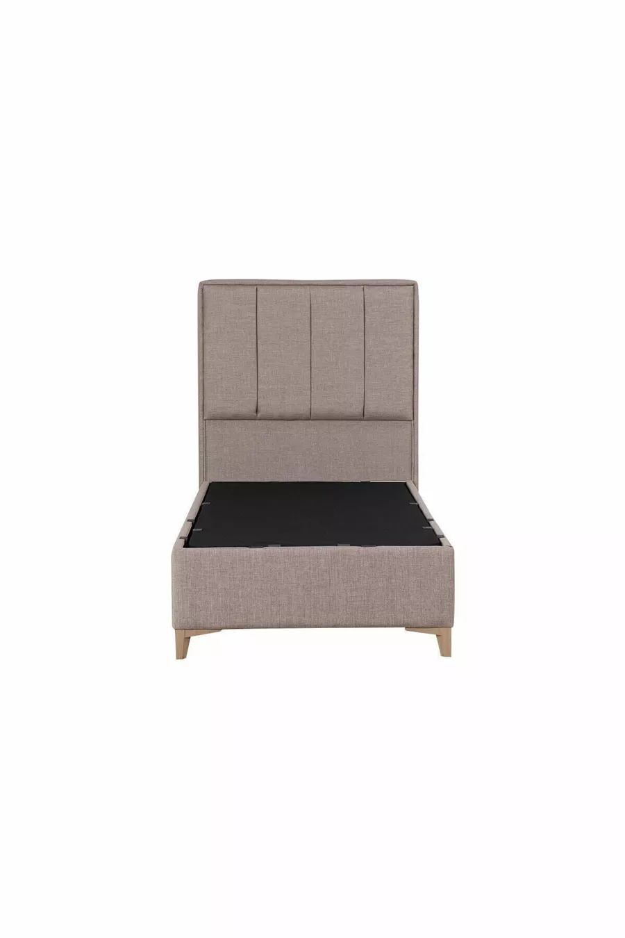 Gold Therapy Bettgestell mit Kopfteil Set mit Stauraum Braun (BETT NICHT INKLUSIVE)
