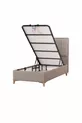 Gold Therapy Bettgestell mit Kopfteil Set mit Stauraum Braun (BETT NICHT INKLUSIVE)