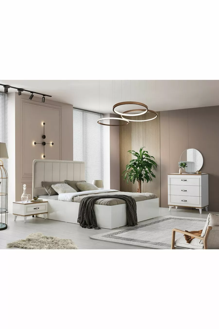 Camera da letto Çınar in MDF con 5 ante