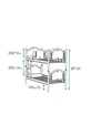 Avant-garde Wooden Headboard Metal Bunk Bed and Bed Frame White