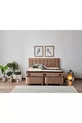 W. Cotton Cm Double Bed Mattress Base Headboard Set - Fabric Base, Headboard, and Bed Set