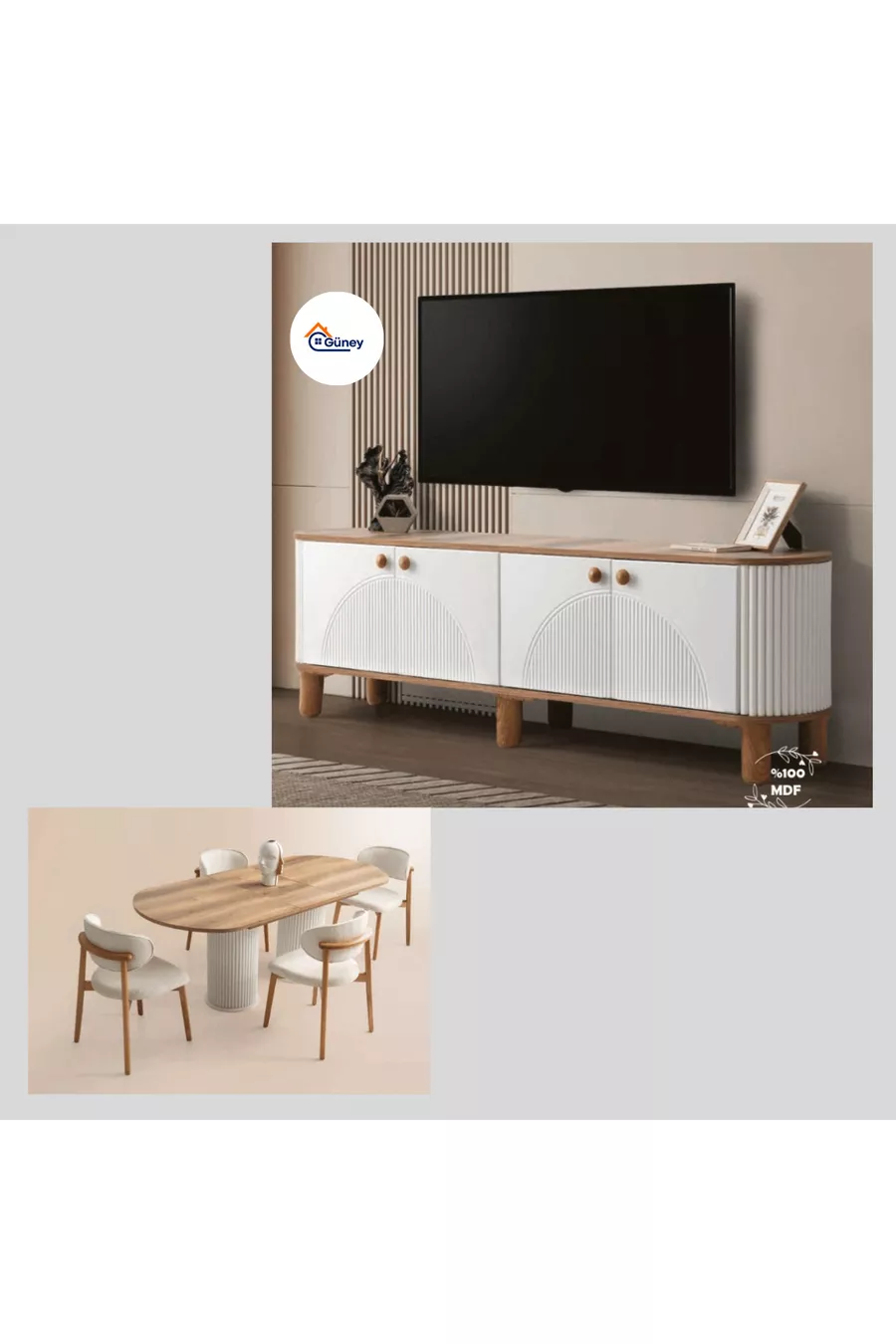 Schlafzimmer- und Esszimmergarnitur Hochzeitspaket