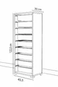 Toy Cabinet with 9 Baskets Multi-Purpose Cabinet - Colorful