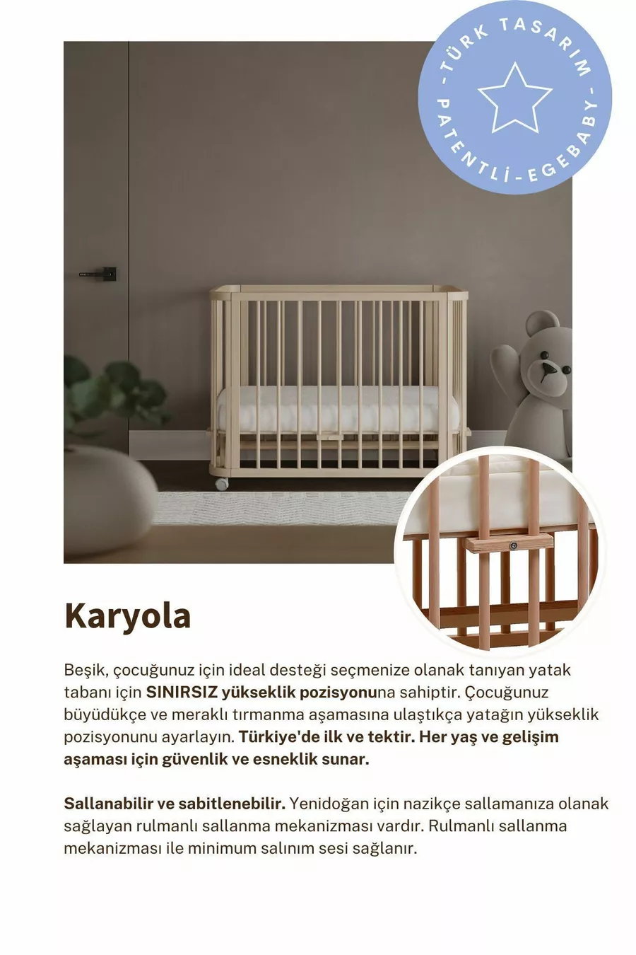 Set di Culla in Legno Naturale (BL) X - lettino, letto, parco giochi, letto Montessori Junior