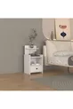 Модерен нощен шкаф с рафтове и чекмеджета, 100% MDF