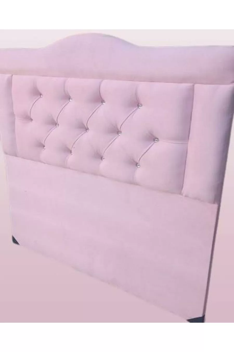 Titre DK Tissu en duvet de poulain pour une personne Couleur rose poudré Fait main