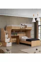Etagenbett, Aura Etagenbett Tisch, Nussbaum-weiß