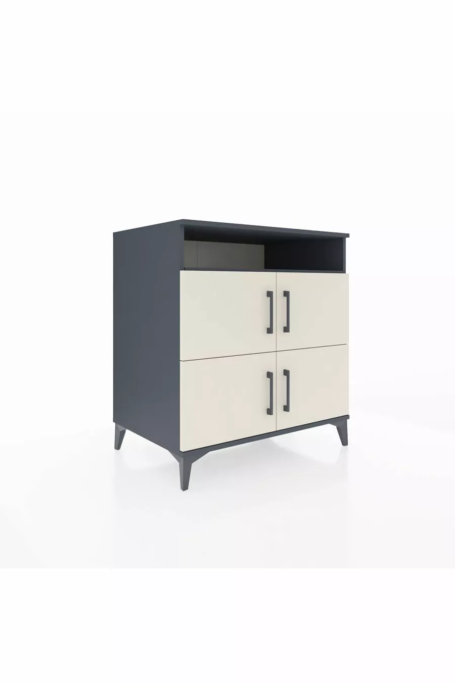 Kronos Dresser 4 Shelves 4 Doors Anthracite-Sandstone