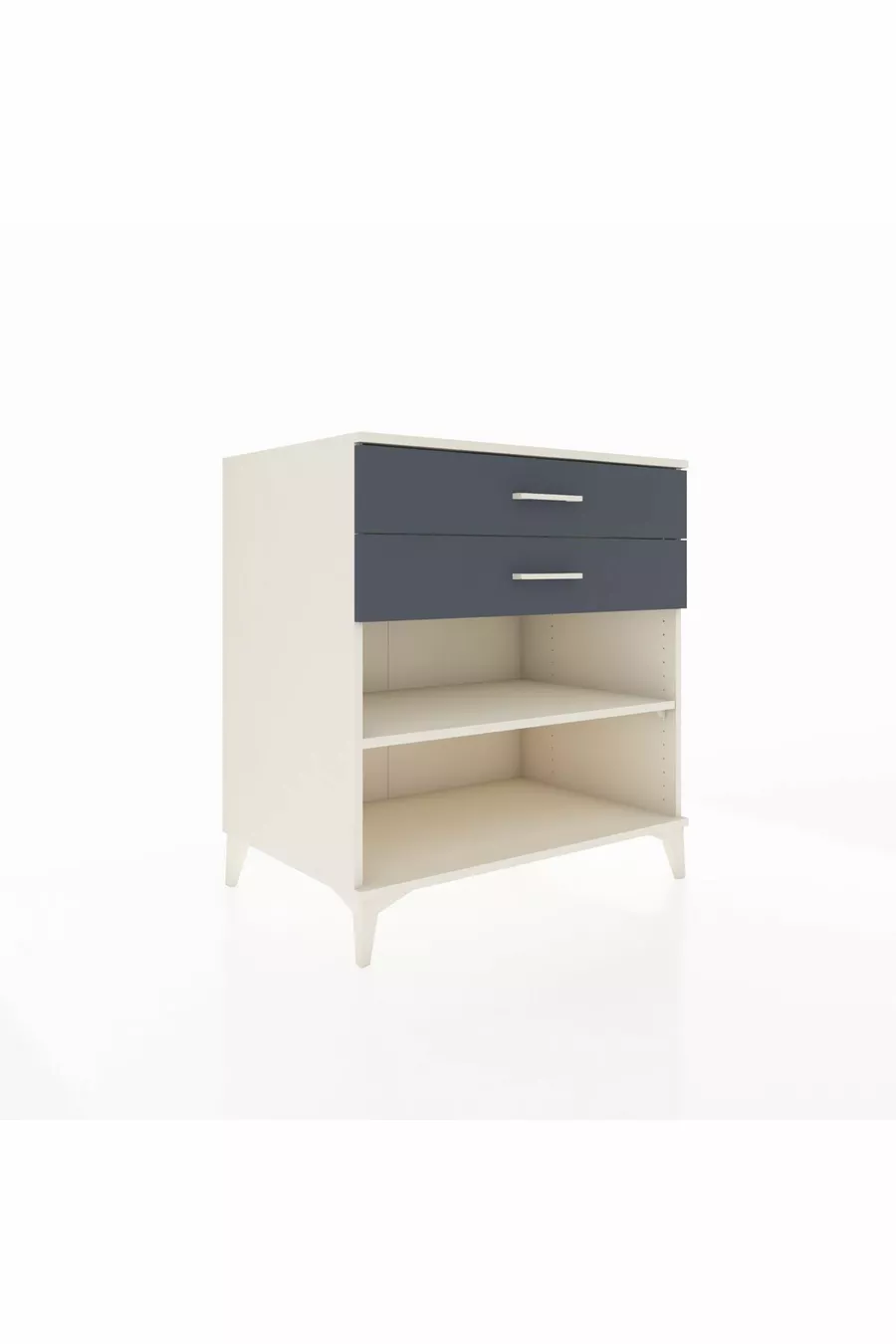 Kronos Dressoir Enkel Plank 2 Laden Agaatgrijs-Antraciet