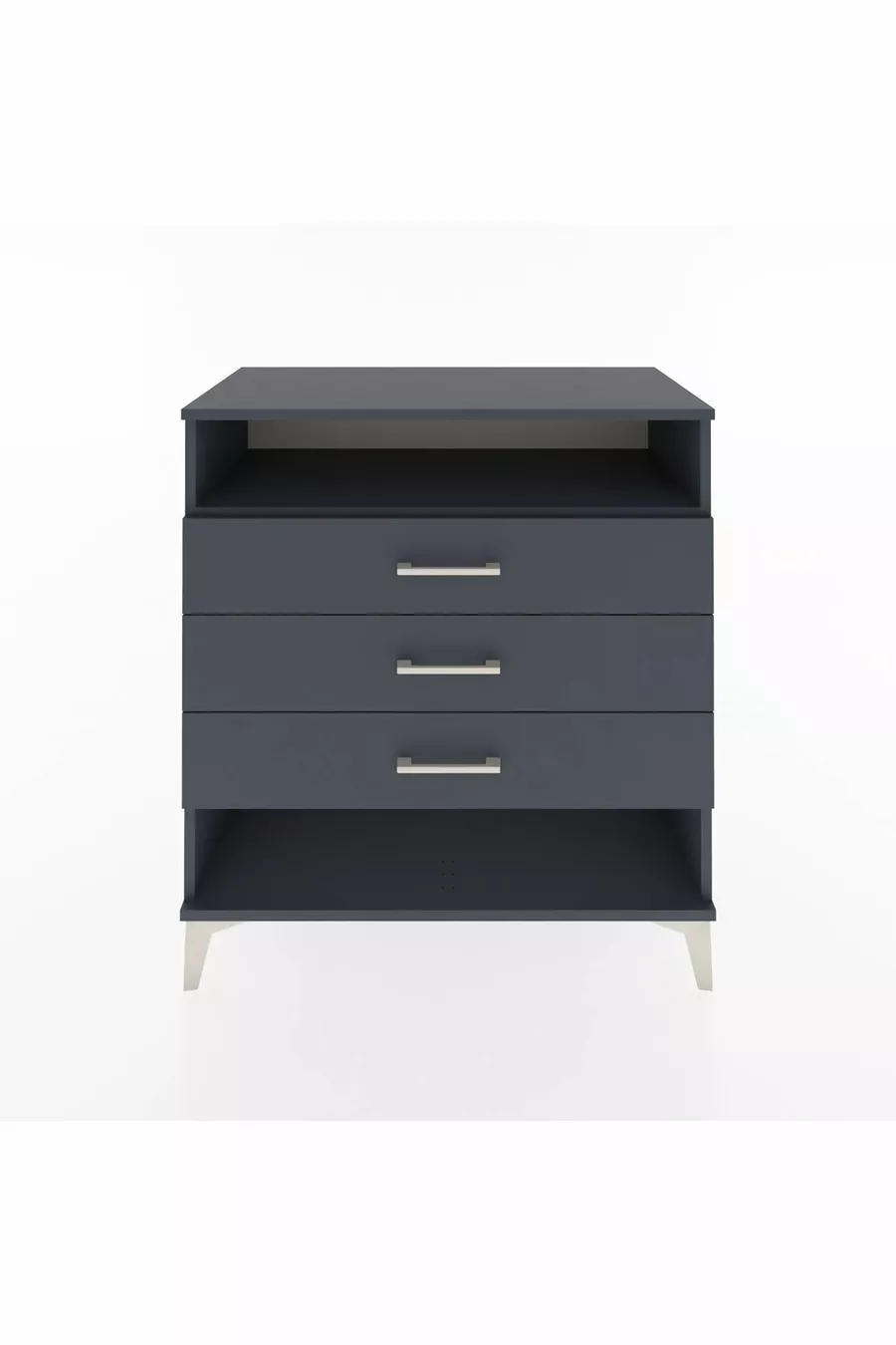 Hyperion Dressoir Met Eén Plank En 3 Lades Antraciet-Antraciet
