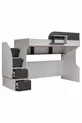 Etagenbett, Aura Etagenbett mit Schreibtisch, 2 Comfort-Matratzen