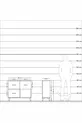 Аргес скрин с 3 чекмеджета Антрацит-Антрацит/Бял камък