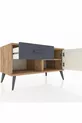 Commode Hyperion avec une étagère, un tiroir et une porte, Pins-Patine/Anthracite