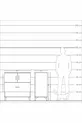 Kronos Dressoir met 2 Planken, 1 Lade en 2 Deuren Antraciet-Antraciet