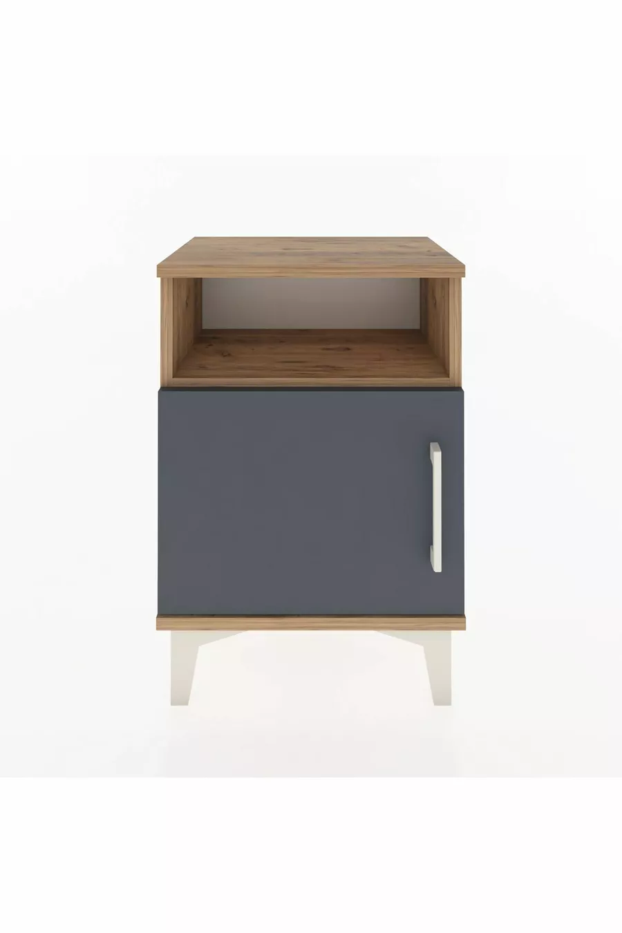 Arges Commode 2 Planken Met 1 Deur Den-Hout-Antraciet