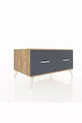 Commode Kronos 2 tiroirs Pin-Pin/Anthracite
