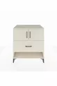 Commode Kronos avec 2 étagères, 1 tiroir et 2 portes, Pierre de Lune-Pier de Lune