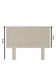 Ebruli Model Natural Wood Single Headboard (HORIZONTAL)