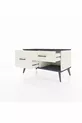 Commode Hyperion 2 Tiroirs Pierre de Lune-Anthracite/Pierre de Lune