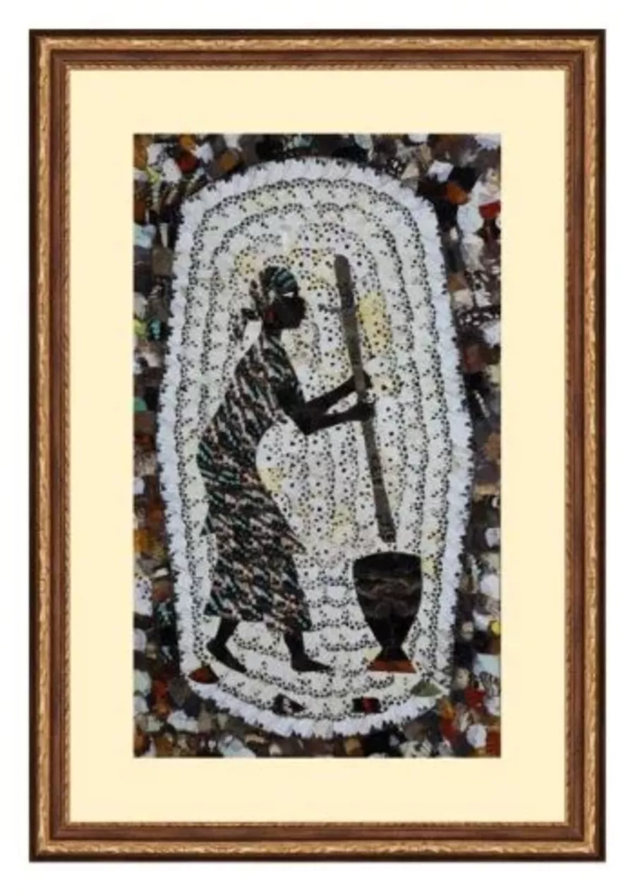 Peinture d'une femme africaine