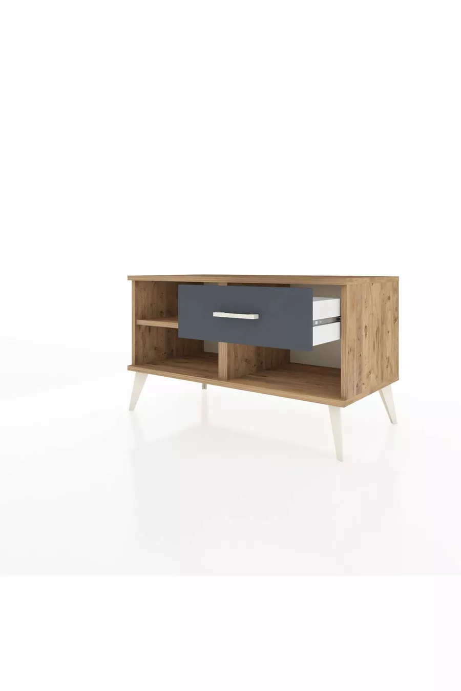 Hyperion Dressoir Enkel Rek Enkel Lade Den-Hout/Antraciet