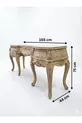 Ensemble de commode en bois de hêtre sculpté à la main Kajmer | Artisanat premium