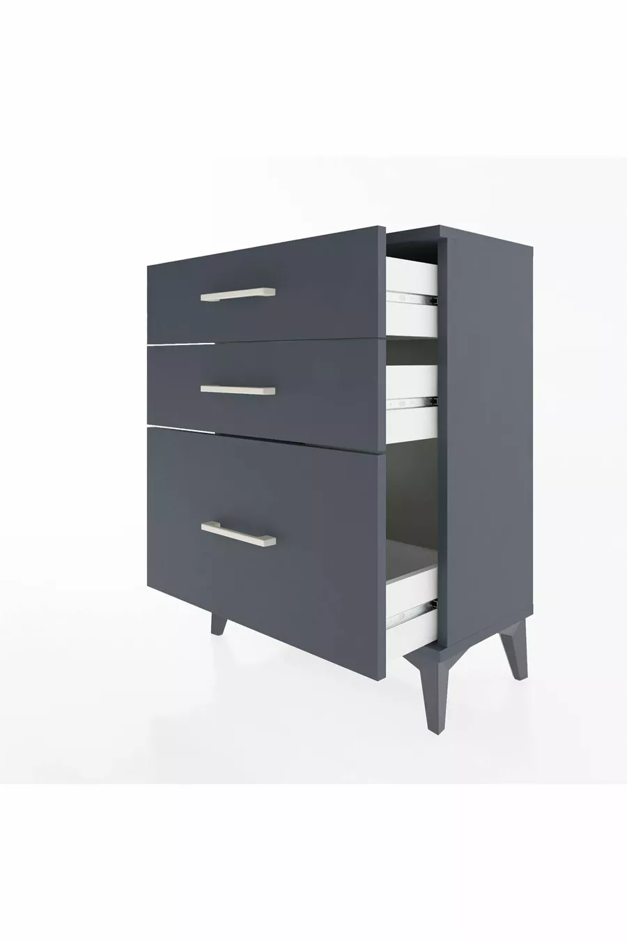 Arges Commode 3 Lades Antraciet-Antraciet
