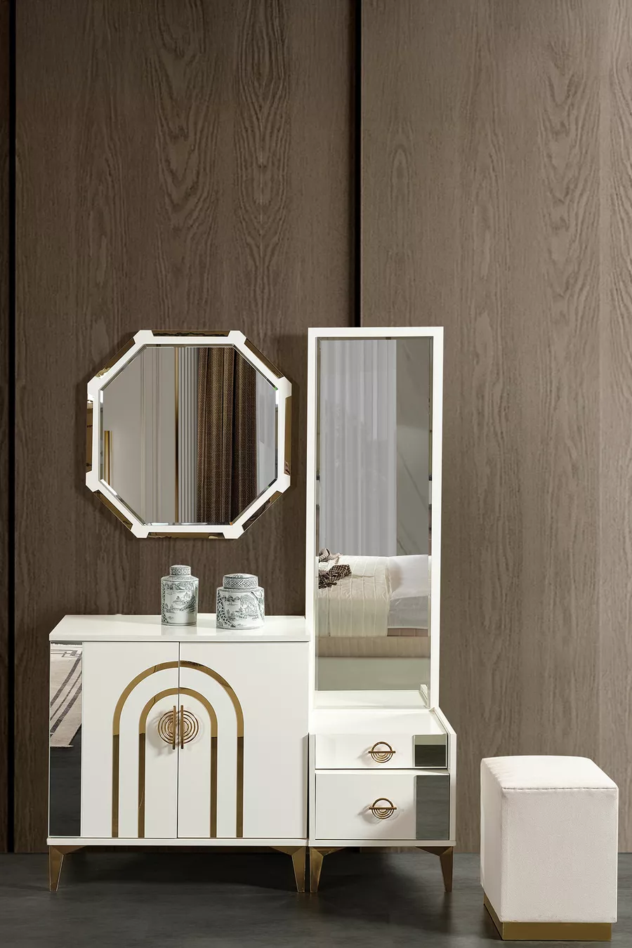 Ensemble de chambre à coucher Safir en aggloméré