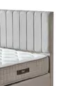 Manolya-Serie Einzelbett mit Bettkasten und Kopfteil + Komplettes Orthopädisches Paket Federkernmatratzen-Set 3-teilig
