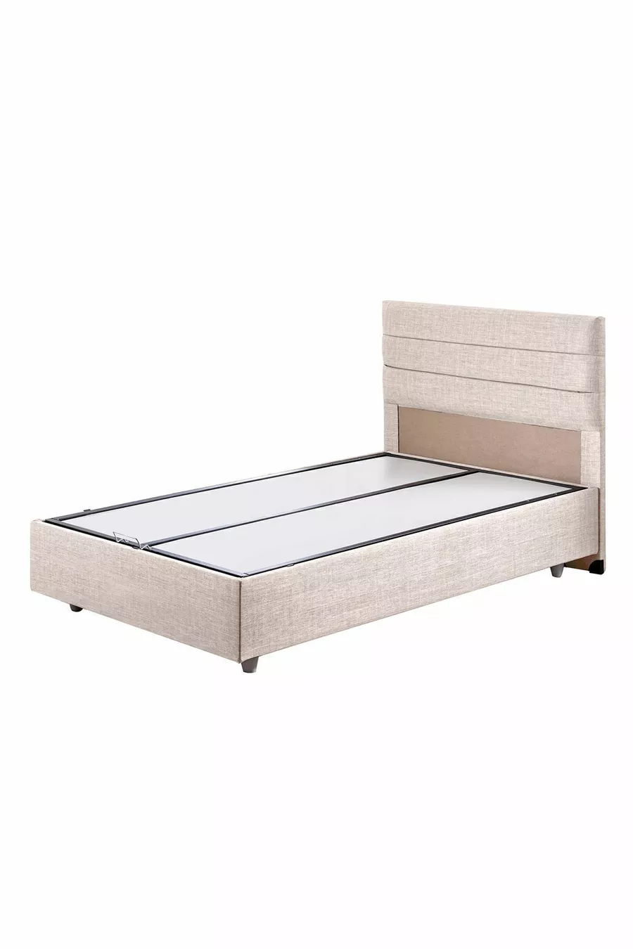 Set Letto Comfort Singolo Sofia con Rete e Testiera Cream