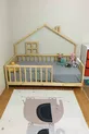 – Lit Montessori Unisexe pour Bébé et Enfant en Bois Naturel