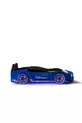 Bed with Base and Car Design, Mustang Style, Full LED, Remote Controlled and Musical