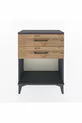 Arges Commode 2 Drawer Anthracite-Pine
