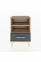 Arges Commode 2-Shelf Single Drawer Pine-Anthracite