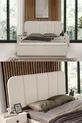 Ensemble de chambre à coucher moderne Vizyon avec banc bohème et 6 portes