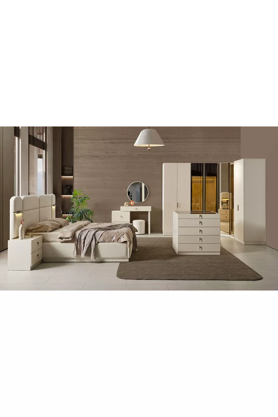 Chambre à coucher Sofia avec armoire d'angle