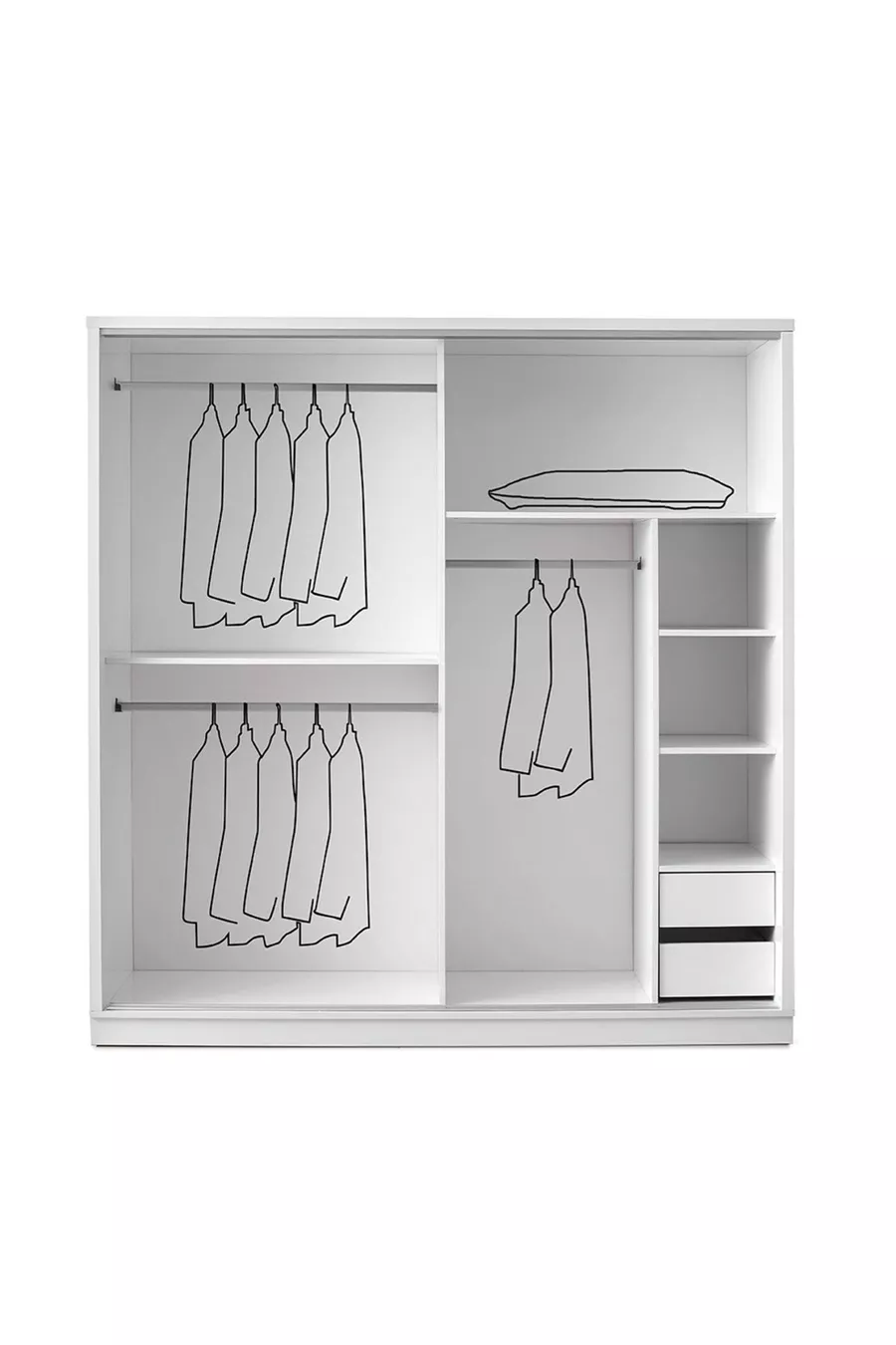 Şehzade White Eurasia Bedroom Set