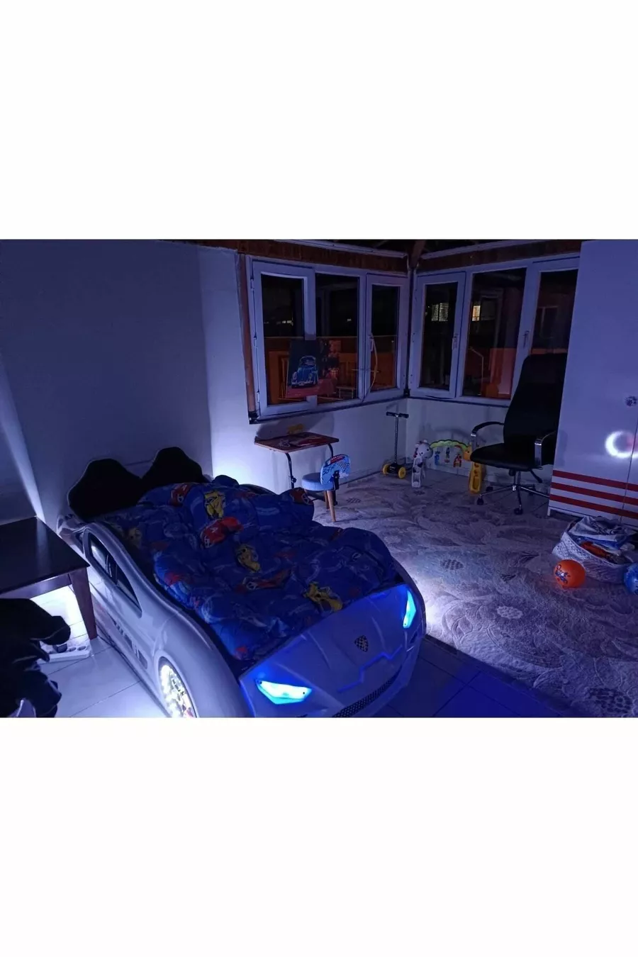 Supercarbeds - Lit Voiture - Extreme - Portes Ouvertes Vers le Haut - Blanc
