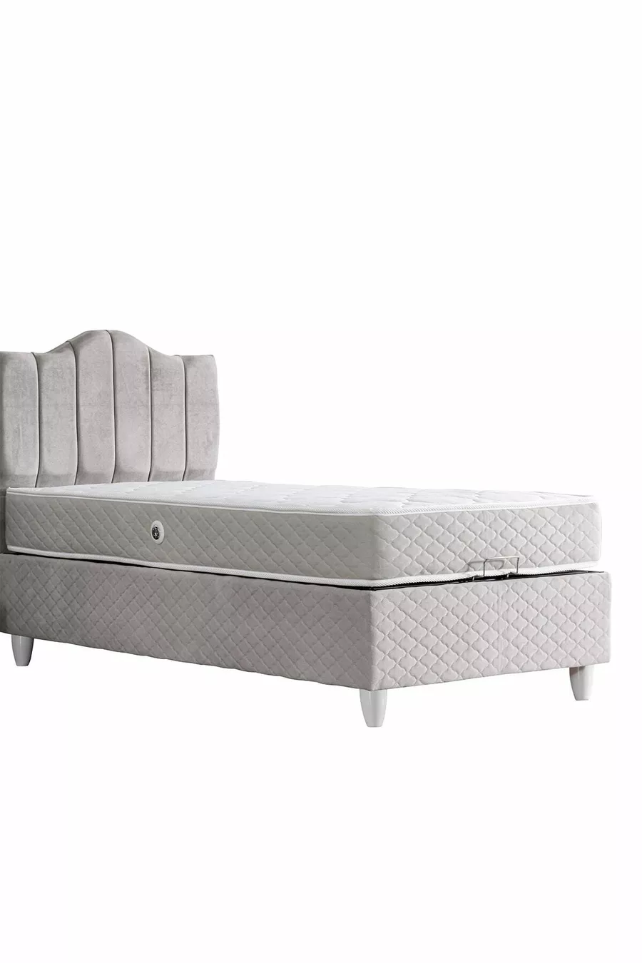 Bed Base, Trend Double Set, Single Bed Headboard - Gray