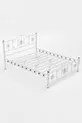 Pero Double Bed Wrought Iron Metal Bed White