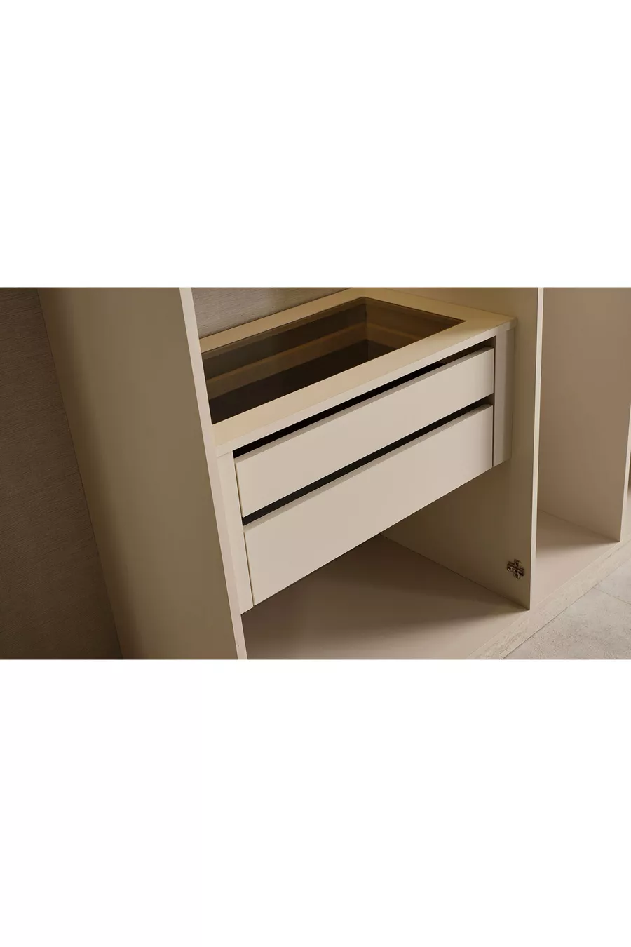 Chambre à coucher Oliver Bazalı - Avec porte en verre
