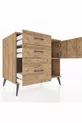 Commode Kronos avec une étagère, 3 tiroirs et une porte, pin-pin