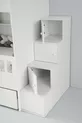 Lit superposé Berlin / Blanc / 3 lits avec escalier et armoire