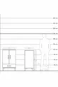 Table de chevet Kronos avec 3 étagères, 1 tiroir et 2 portes, Anthracite-Sapin